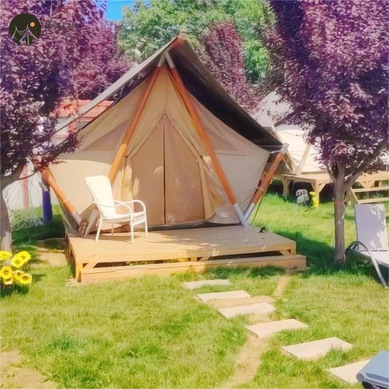 Muye al aire libre pequeña tienda de campaña Hotel invierno a prueba de lluvia sol-prueba camping Hotel tienda engrosada un dormitorio una sala de estar