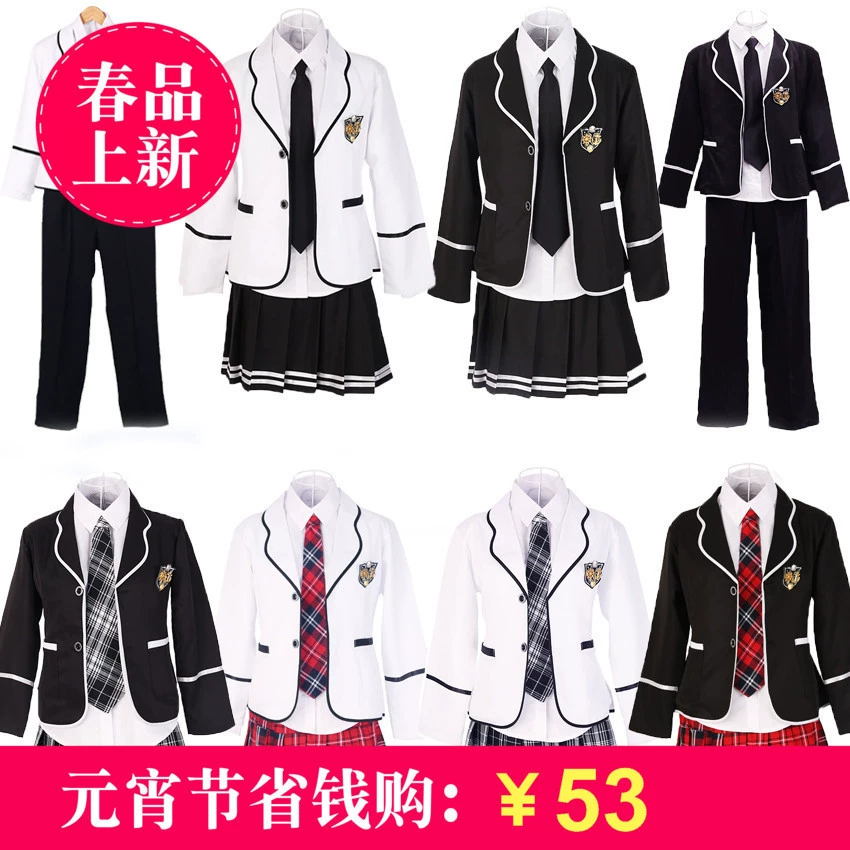 Классная форма, школьная форма для младших классов, для девочек средней школы в студенческом стиле, британские костюмы, осенне-зимние k-стиль, комплекты униформы для старшеклассников
