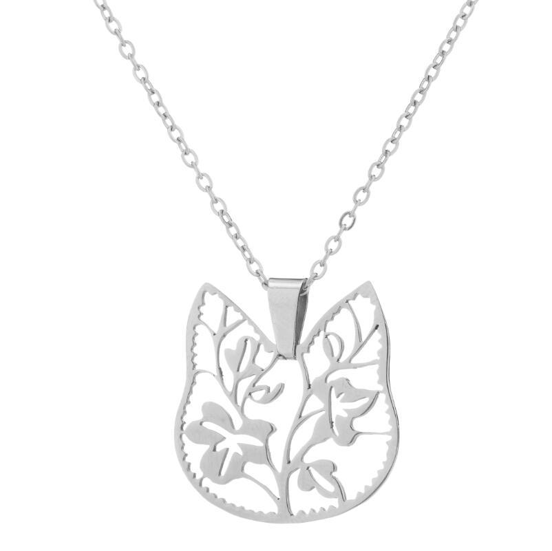 Fashion Geometric Stainless Steel Plating Necklace_colorza_1