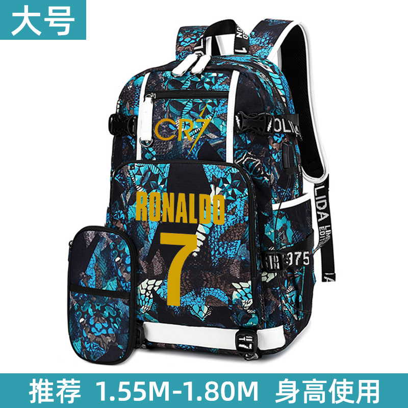 Aa20-라지 블루-C호날두 7호 골드 펜백 세트 (한정판)