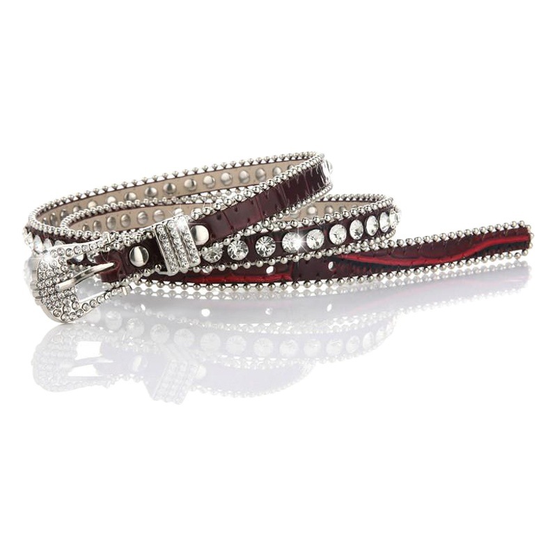 Cinturón de mujer de cristal popular en línea Cinturón de diamantes de imitación de cintura delgada de mujer japonés y coreano