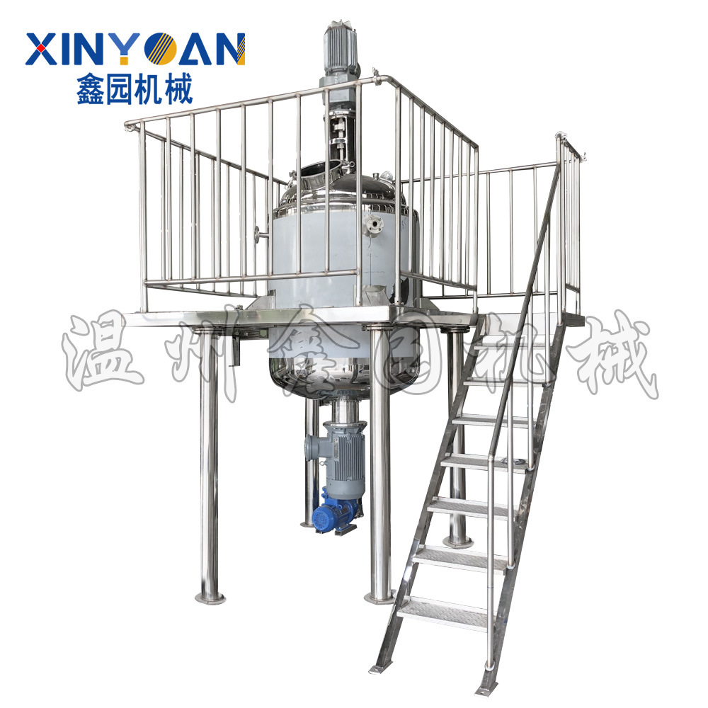 加工定制不锈钢真空乳化罐 上搅拌下乳化均质罐 高剪切乳化罐定做