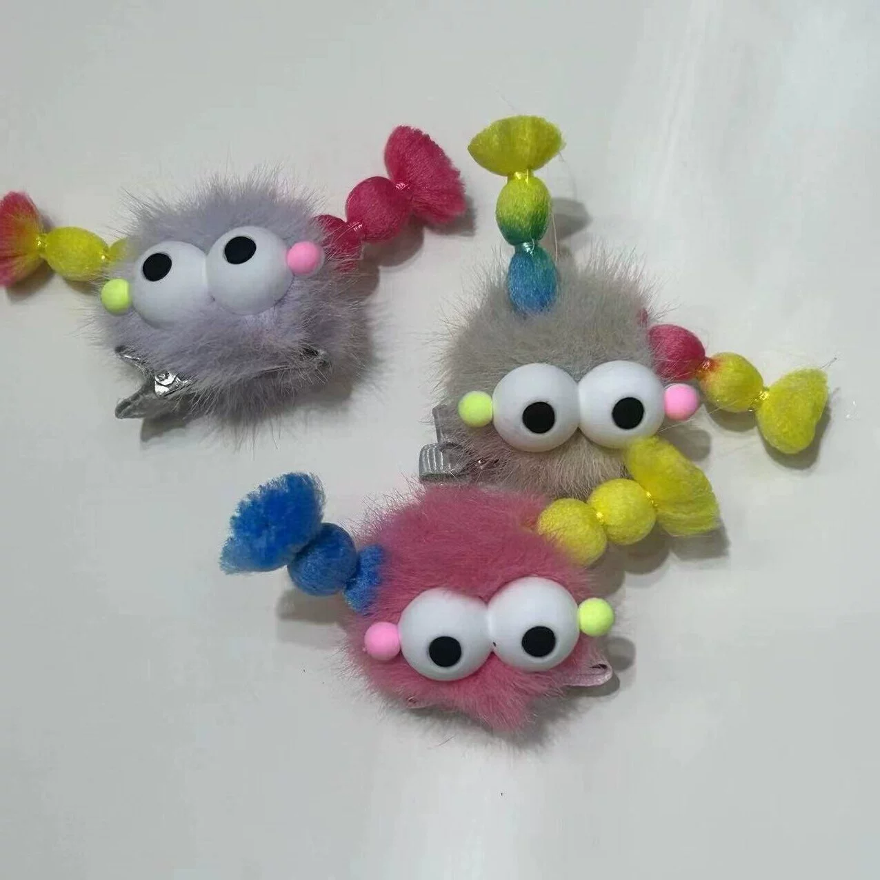 Детские милые брикеты двойные косички заколки для волос Антенна Уродливые куклы допамин для волос маленьких девочек