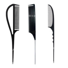 美发盘梳子挑染梳尖尾梳影楼挑梳碳纤托尼盖打毛梳美发梳梳子