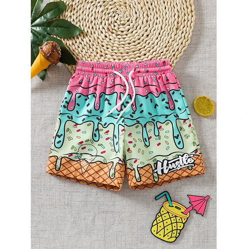 AliExpress Amazon 2025 Casual Versatile High-Quality Printed Children's Casual Shorts