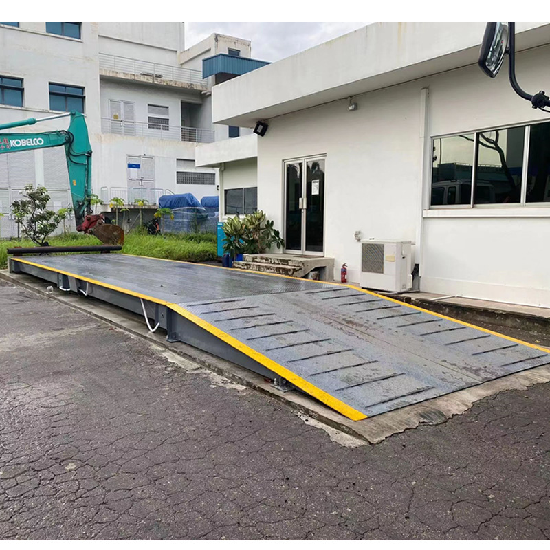 2025年英文版100吨大地磅 外贸出口汽车衡 可装货柜厂家安装调