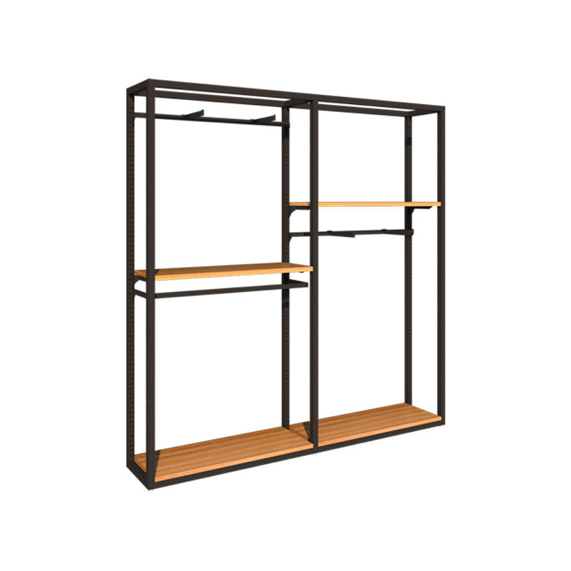 Tienda de ropa percha estante de exhibición de piso gabinete de exhibición de ropa de pared estante de exhibición de la tienda de ropa de los hombres