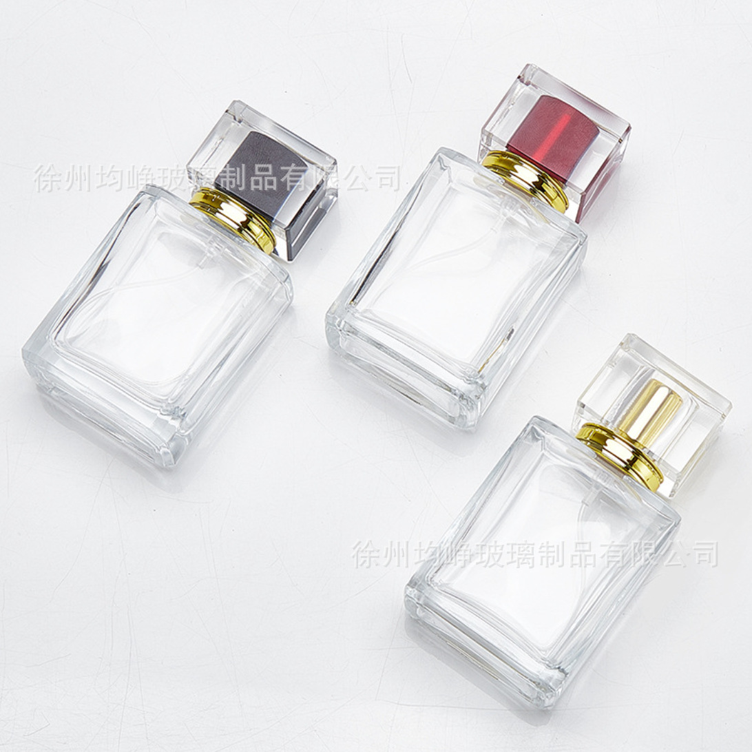 Ventas transfronterizas calientes 30ml 50ml botellas de fragancia de vidrio de muestra pequeña botella de aerosol portátil al por mayor