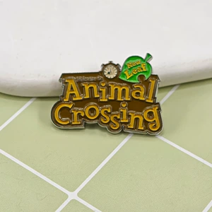 Animal Crossing New Leaf Logo Enamel Pin Game Badge Game Fan Collectible Ornament Gift Accessory