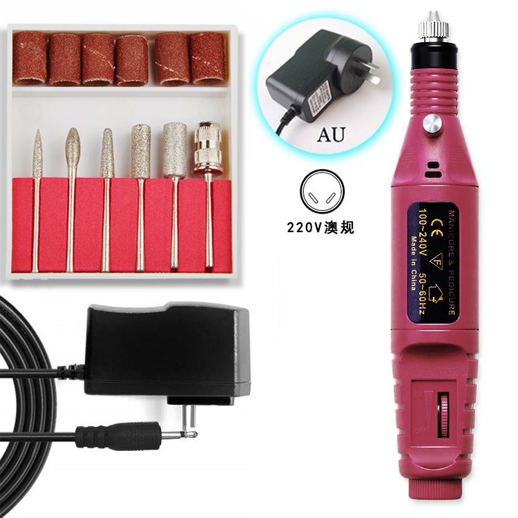 Deseo transfronterizo Amazon uñas máquina de pulir removedor de uñas máquina de esmalte de uñas traje de uñas pluma pulido