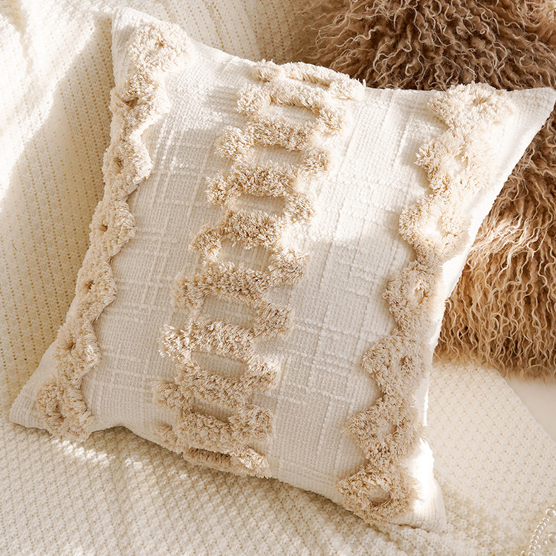 Cream-wind lujoso almohada de soporte de alta calidad, cojín de sofá de sala de estar, cojín de cabecera del dormitorio, funda de almohada con núcleo image 24