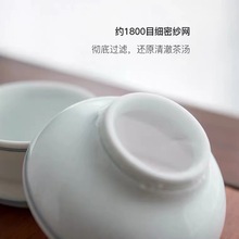博言坊 陶瓷茶漏茶滤网功夫茶具配件 仿古创意茶隔过滤网器
