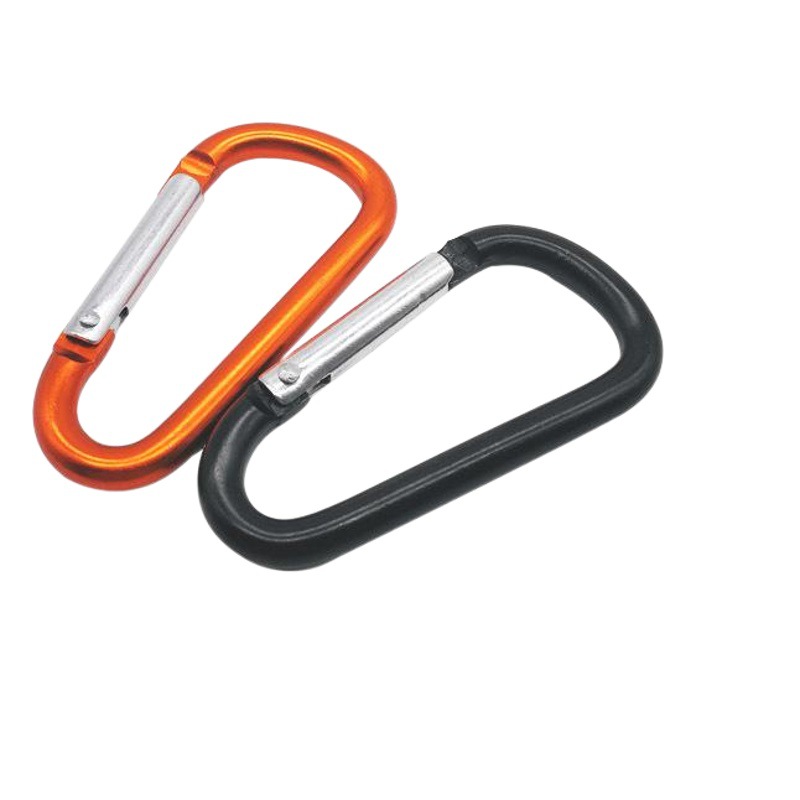 Manufacturer Supplies No. 5 D-Shaped Aluminum Alloy Carabiner Outdoor Safety Quick-Hook Bluetooth Speaker Water Bottle Backpack Buckle Clip