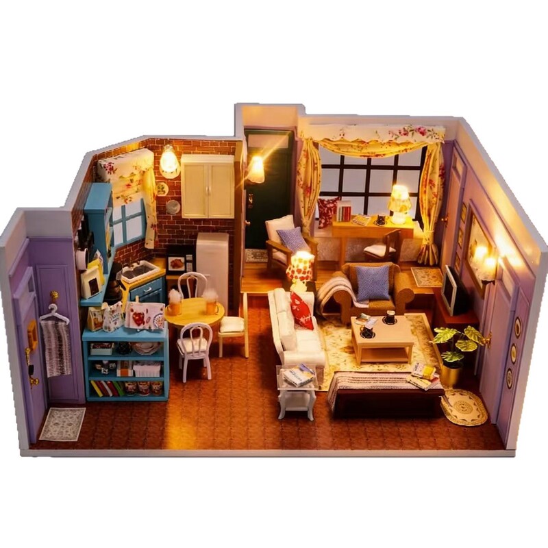 Lil Haven DIY Monica Model House Handmade Miniature House Simple Nordic Style