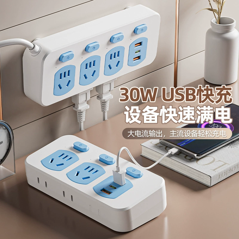 Многофункциональная USB-розетка панель многоport с проводной подставкой для домашних гаджетов и клеммной платой переключателя конвертер бесплатная доставка