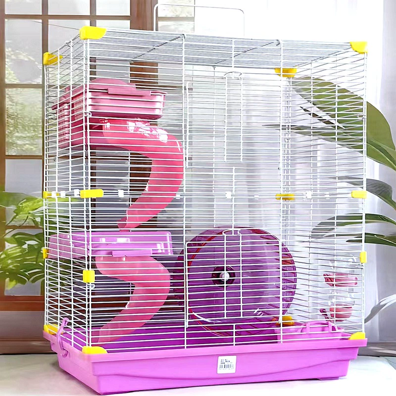 Очень большая трехслойная клетка для хомяка 47 см, клетка для золотого медведя, клетка для белки, домашняя очень большая клетка для хомяка