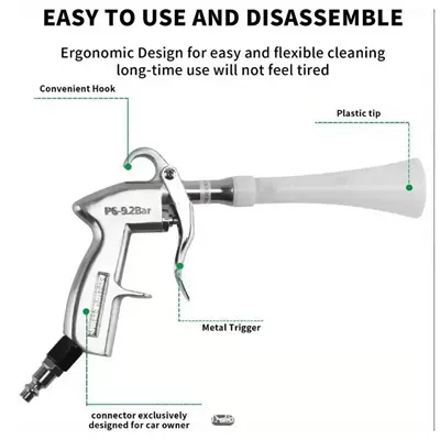 Car cleaning tools Beauty Tool, Dual-Head Replaceable Pneumatic