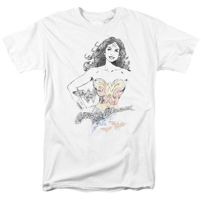 European and American style WONDER WOMAN WONDER WOMAN foreign trade retro classic loose T-shirt European and American style WONDER WOMAN WONDER WOMAN foreign trade retro classic loose T-shirt