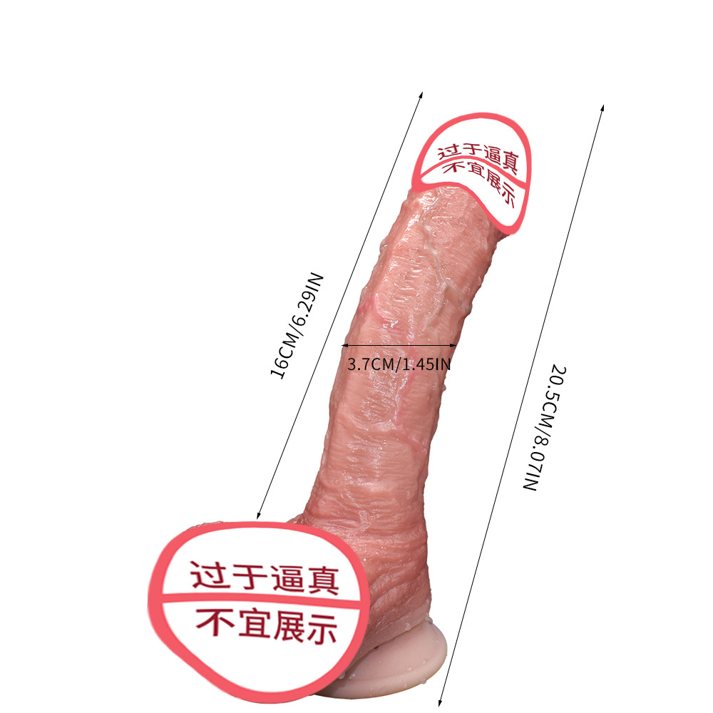 Vibración transfronteriza penis falso super grande imitación de carne suave varita de vibración femenina juguetes sexuales para adultos