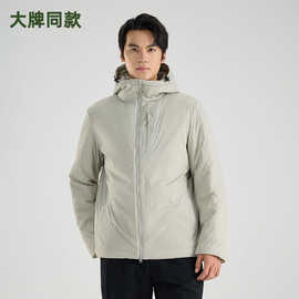轻量化连帽棉服男冬季防风保暖锁温轻盈舒适城市通勤户外旅行棉衣