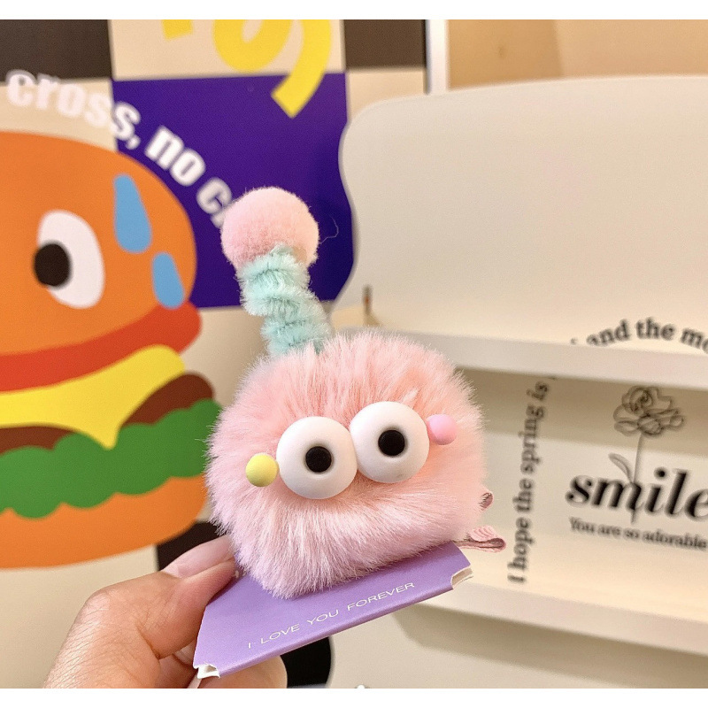送料無料ラブブー人形ドーパミンヘアピンかわいいガーリーハートサイド前髪クリップカモノハシクリップ漫画ヘアアクセサリー|undefined