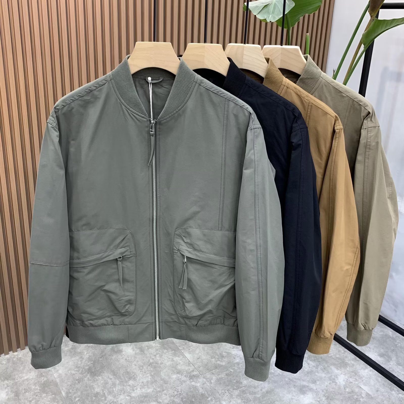Men's Jacket Spring Autumn Waterproof Versatile Work Jacket_voghion.com
