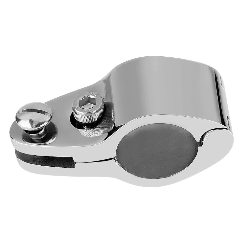 Морской хомут из нержавеющей стали 316, открытый хомут для яхты, тент, верхний хомут для труб, зеркальная полированная скользящая втулка, морская фурнитура