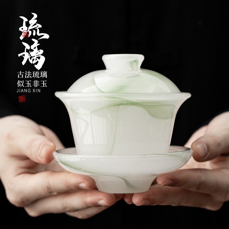 Ancient Coloured Glaze Sicai Bowl Chinese-style Not Hot Tea Bowl Household Large Tea Cup Kung Fu Tea Set Single Tea Bowl Ancient Coloured Glaze Sicai Bowl Chinese-style Not Hot Tea Bowl Household Large Tea Cup Kung Fu Tea Set Single Tea Bowl