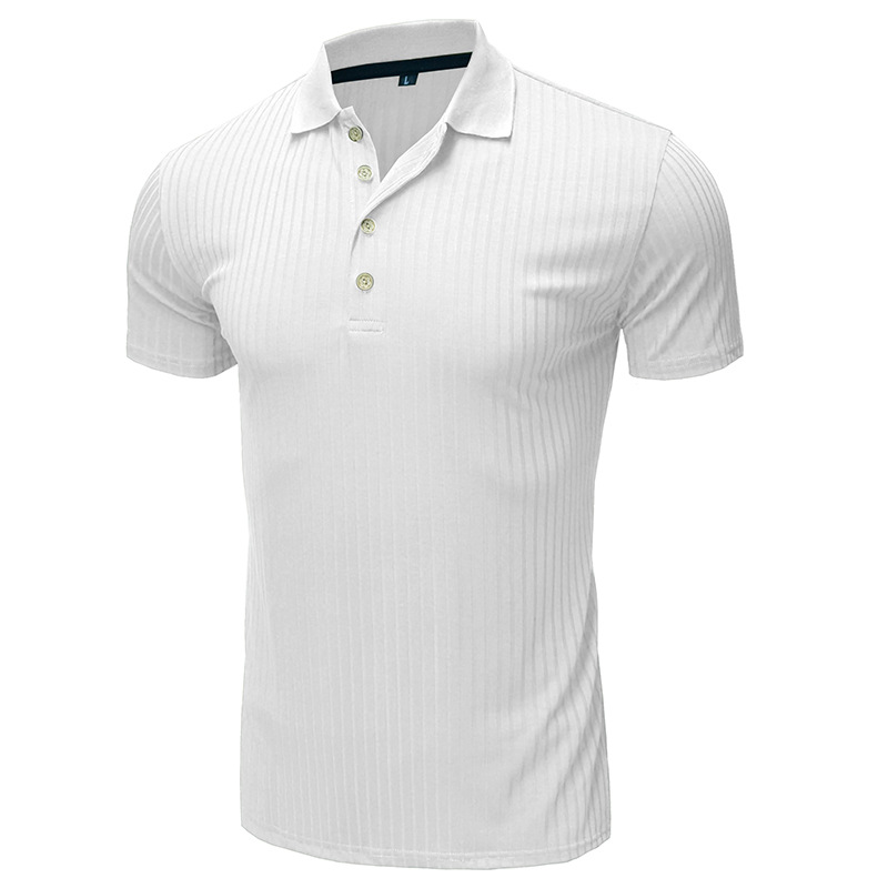 Men's Solid Color Patchwork Polo Shirt Men's Clothing display picture 9