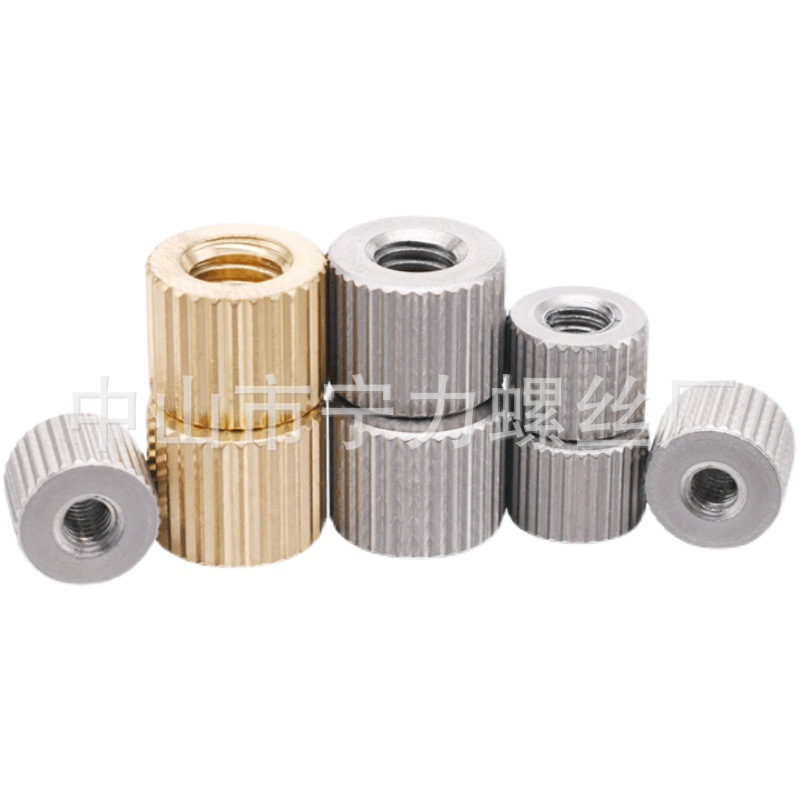 不锈钢/铜/铁镀镍滚花手拧螺母圆形手拧螺丝保护帽M2M2.5M3M4M5M6