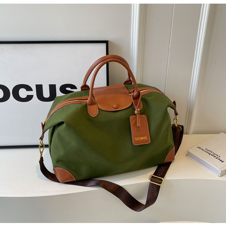 Bolso de lona informal de gran capacidad para mujer, nuevo modelo 2025, moderno, ligero, para viajes, bandolera, bolso de hombro