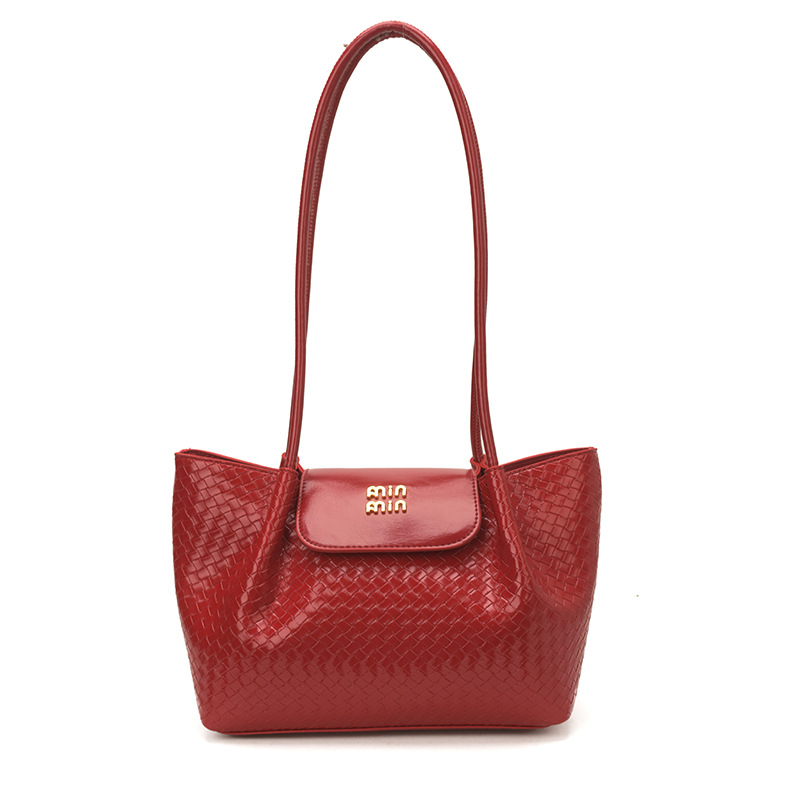 Bolsa de mano de moda francesa tejida para mujeres venta caliente nueva gran capacidad ocio ligero de lujo hombro único brazo bolso image 9