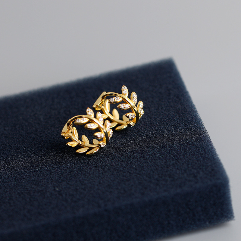 simple wickershaped leaf ear buckle wholesale Nihaojewelrypicture6