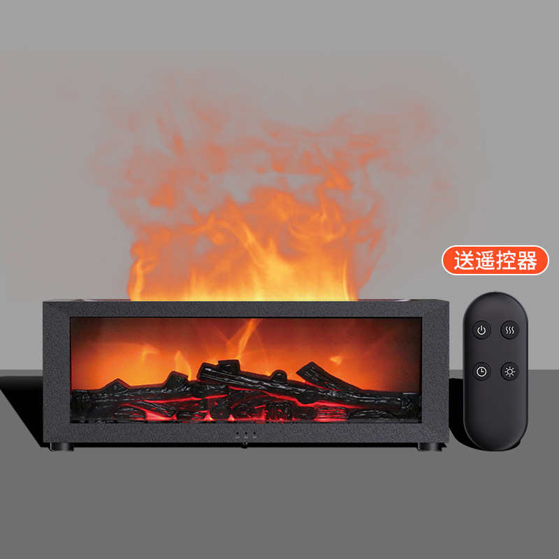 新しいレトロな暖炉アロママシン3dシミュレーション木炭暖炉加湿器家庭用カラフルな暖炉炎アロママシン|undefined