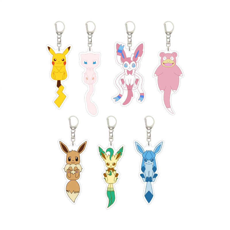 Pokémon Peripheral Acrylic Keychain Anime-Style Pokémon Game Pikachu