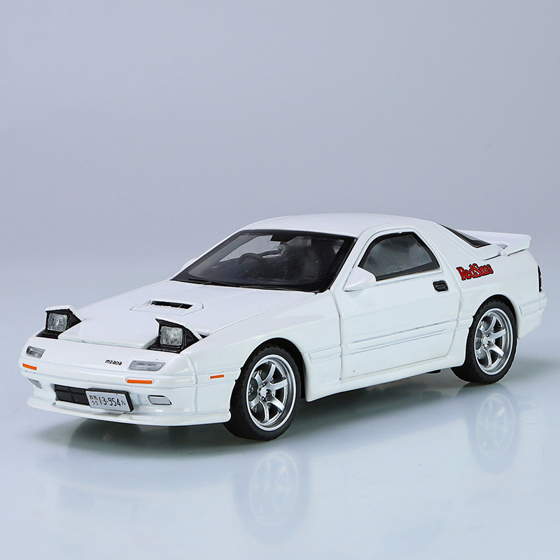 1:32馬自達 RX7仿真合金聲光回力兒童玩具汽車模型男擺件批發禮品