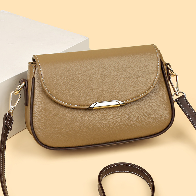 Women's 2025 New Large Flap Messenger Small Square Bag Luxury Trendy Fashion Versatile Shoulder Crossbody Bag PU Leather