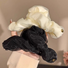 欧根紗は女性のヘアピン2025の新型の高級感のレースのヘアピンの髪飾りを挟みます。