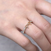 Fashionable accessory, ring with bow, Japanese and Korean, wholesale, simple and elegant design, European style