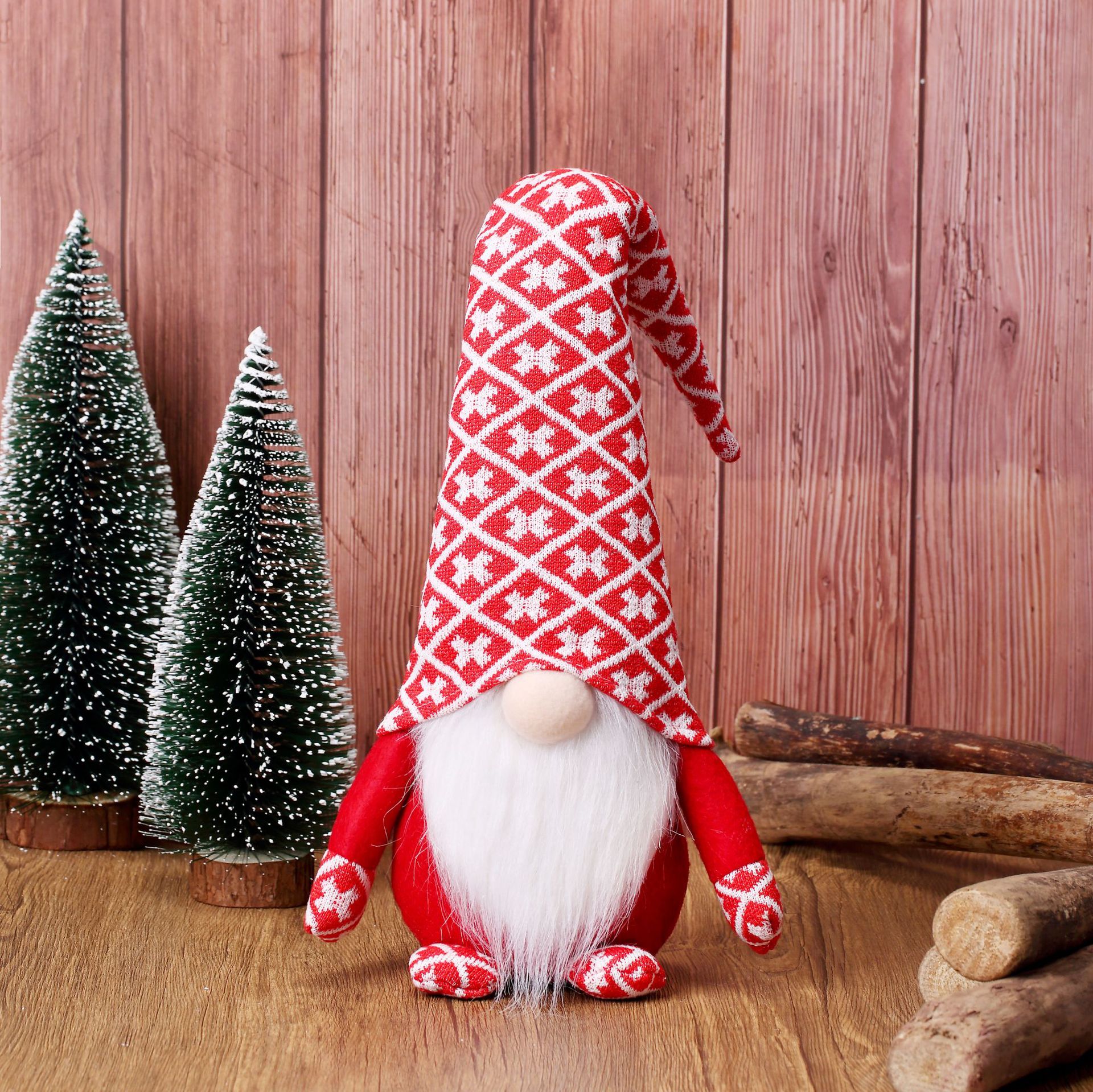 Comercio exterior nuevo suministros de decoración de Navidad muñeca sin rostro muñeca europea y americana de San Valentín de lana viejo hombre decoración de la ventana