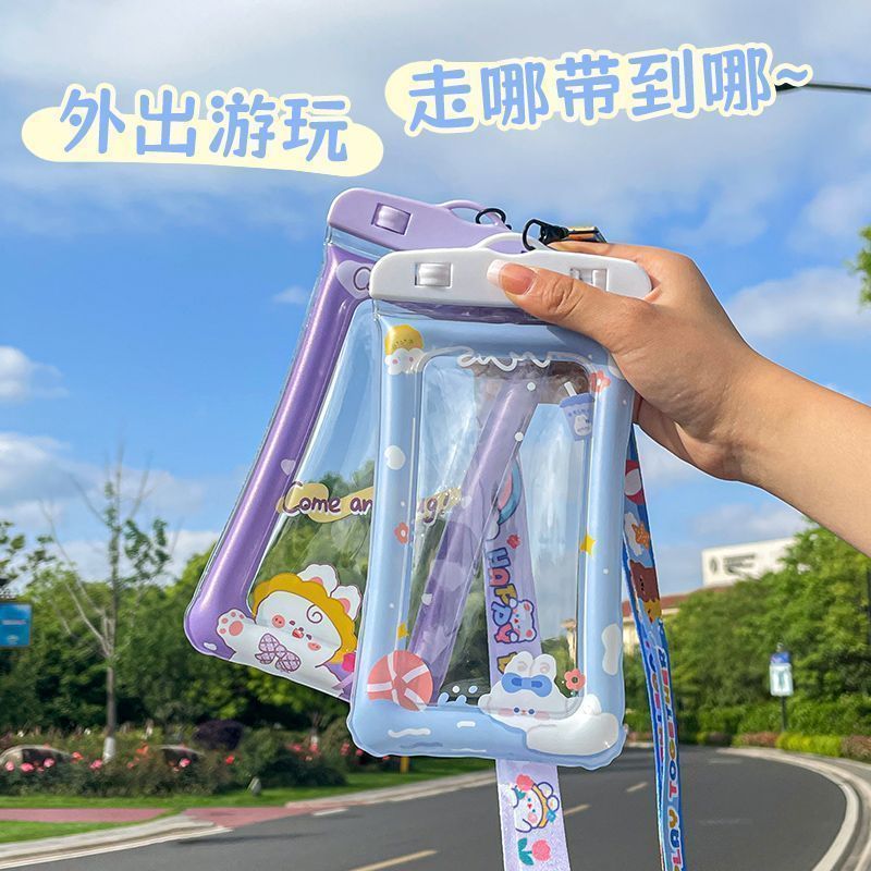 密封カードフィルムエアバッグ携帯電話バッグ、ネックストラップ付き、テイクアウト、タッチスクリーン対応、防水、紛失防止携帯電話ケース、工場供給チェーン卸売|undefined