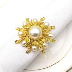 酒店餐具珍珠花餐巾环餐巾扣餐巾圈口布圈厂家批发