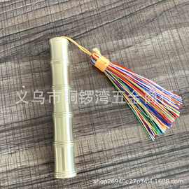 黄铜纯铜火折子竹节吹一吹防风打火机 点烟器USB接口智能充电