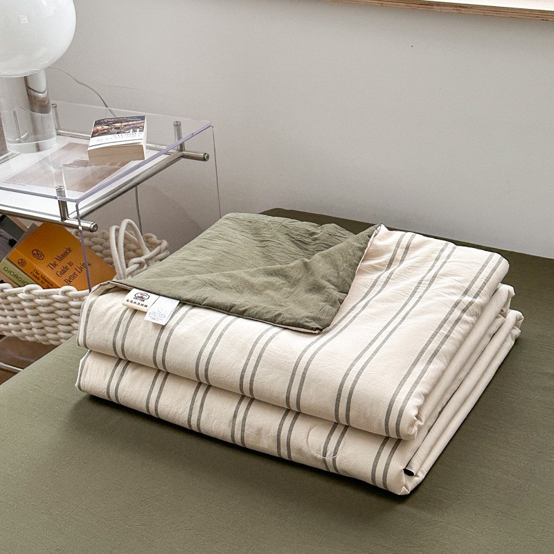 B11 Japanese Pure Cotton Unbranded Washed Cotton Summer Blanket Good Quality Soy Fiber Washable Summer Cool Blanket Air Conditioner Blanket