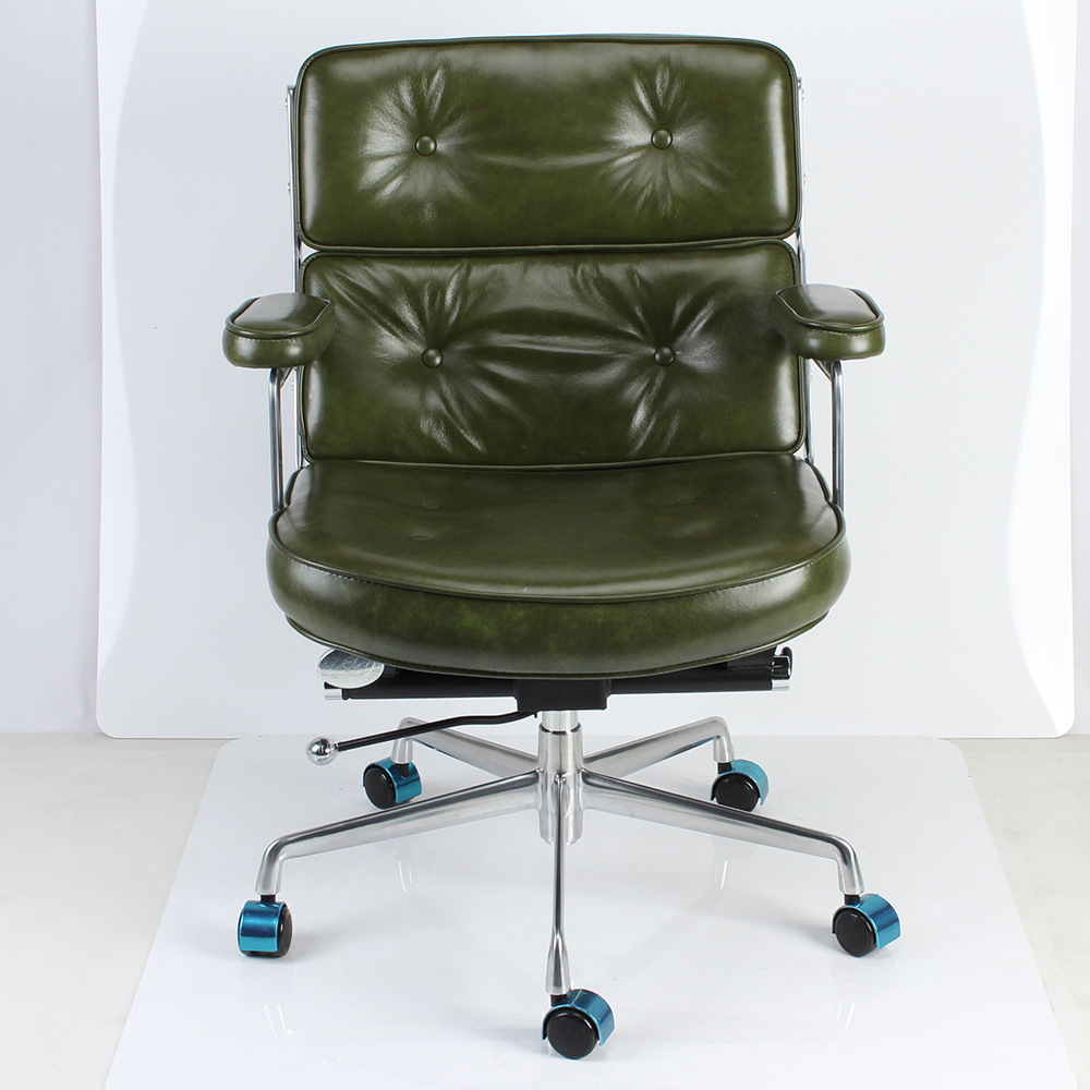 Silla de diseño de silla de oficina IMS silla de computadora giratoria elevable sofá jefe de piel de vaca