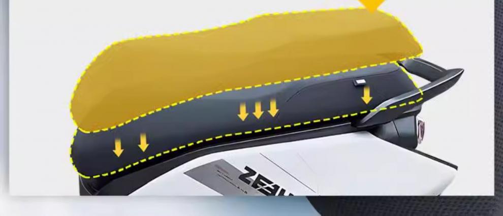 Suitable for Polar Ae5 All-In-One I Cushion Cover Electric Vehicle Accessories Battery Seat Cover Waterproof Blackout Mesh Hole Zeeho