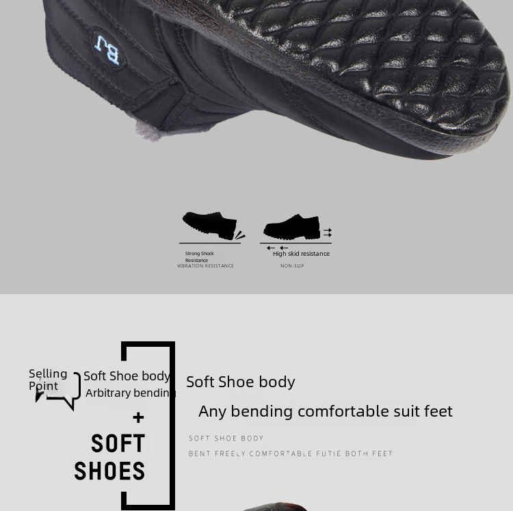 Grandi stivali di cotone, stivali da neve caldi invernali con tomaia in pile impermeabile con parte superiore bassa slip-on Stivaletti da uomo e da donna_voghion.com