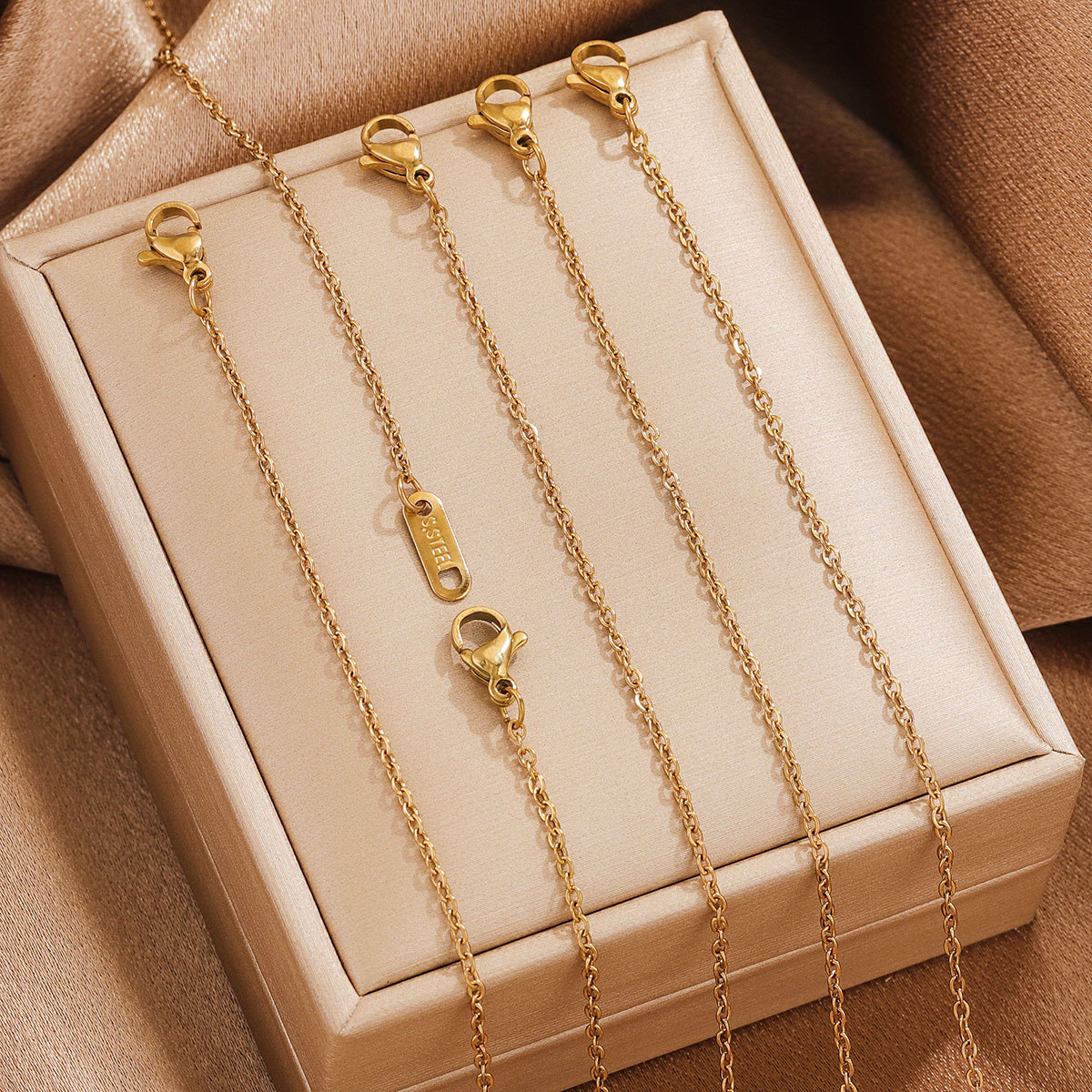105mm, 55MM, 75mm Jewelry Making Size 10 PCS/Package 105mm 55MM 75mm 304 Stainless Steel Solid Color Extension Chain
