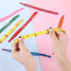 長條火箭氣球乳膠長條氣球擺攤創意兒童玩具彩色條紋魔術升空氣球