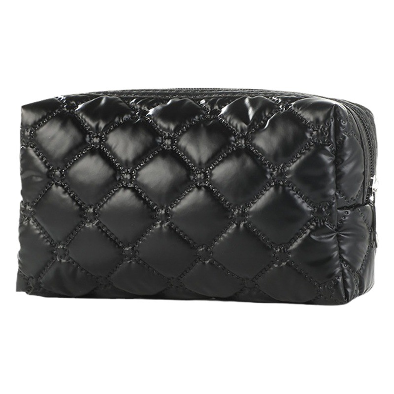 Bolsa de Cosméticos Acolchada con Diseño Europeo y Americano para Otoño/Invierno